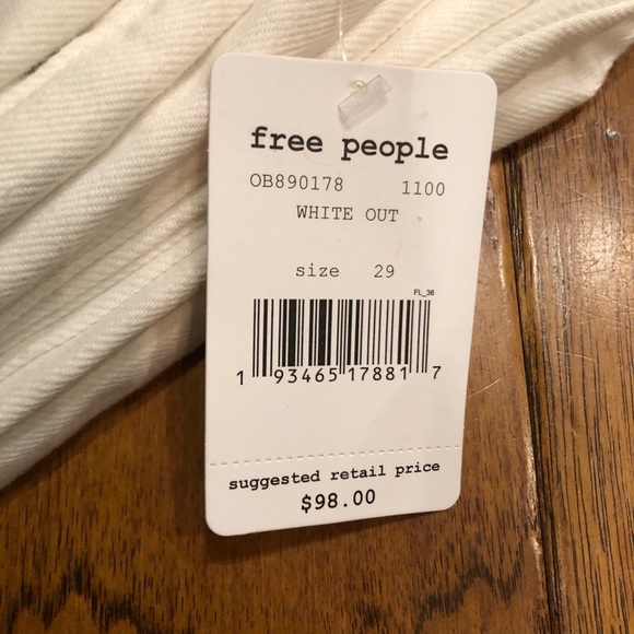 NEW 29 Free People High Rise straight flare jeans - Picture 9 of 16